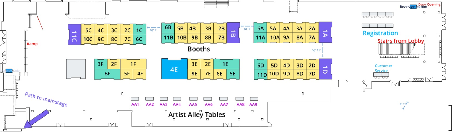 Artist Alley Layout